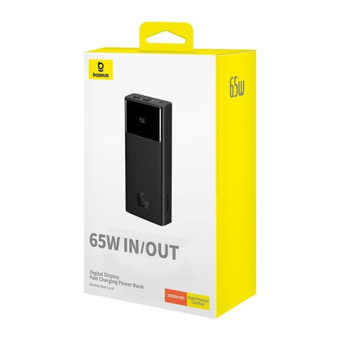 Baseus Star-Lord Digital Display 65W 20000 mAh P10022906113-00 чорний