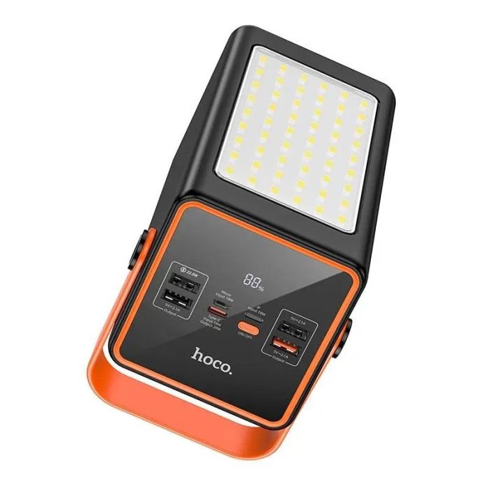 Hoco Super J107 90000 mAh з ліхтариком Black