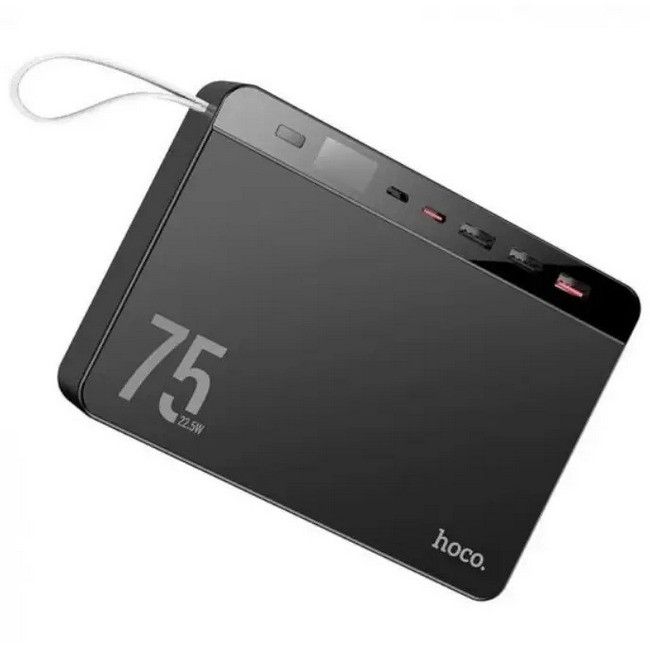 Hoco 75000 mAhOverlord J94 Type-C 3USB QC Black N