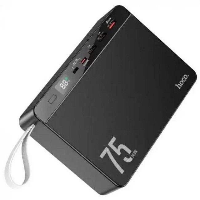 Hoco 75000 mAhOverlord J94 Type-C 3USB QC Black N
