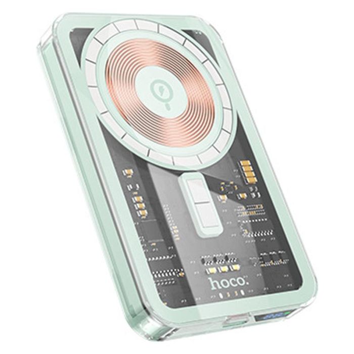 Hoco Ice Crystal magnetic fast charging Q14 5000 mAh |Type-C,QC/PD,20W/3A| Green