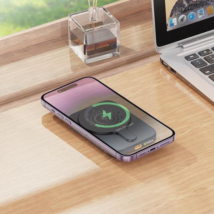 Hoco Esteem Magnetic J117 5000 mAh |Type-C, QC/PD, 20W/2.4A| Чорний