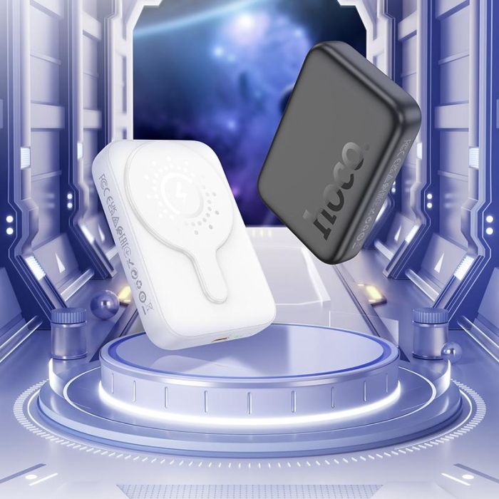 Hoco Esteem Magnetic J117 5000 mAh |Type-C, QC/PD, 20W/2.4A| Чорний