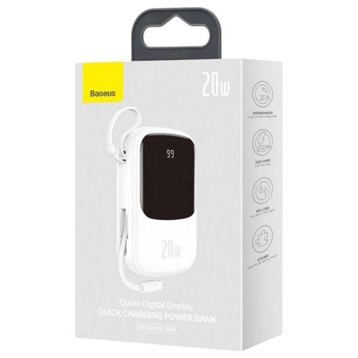 Baseus Qpow Digital Display Quick Charging 20W 20000 mAh W