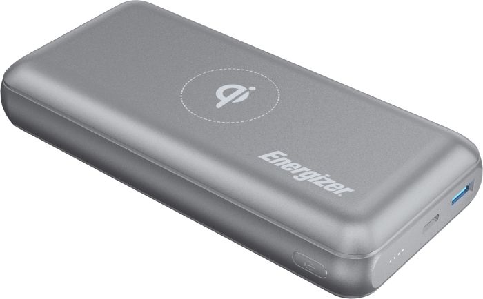 Energizer QE2007PQ Qi Wireless Type-C PD 20000 mAh Silver (QE2007PQ/GY)