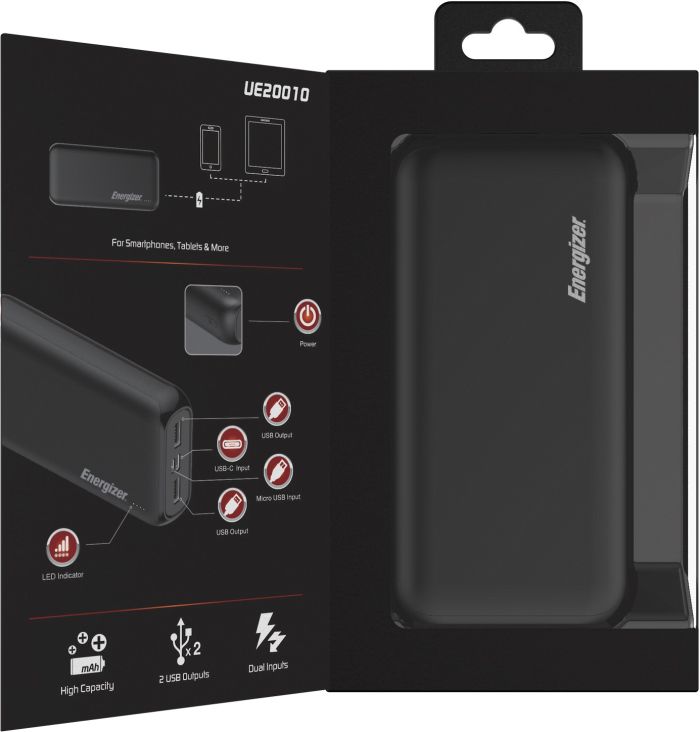 Energizer UE20010 20000 mAh Black (UE20010/BK)