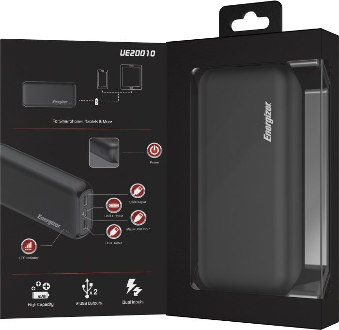 Energizer UE20010 20000 mAh Black (UE20010/BK)