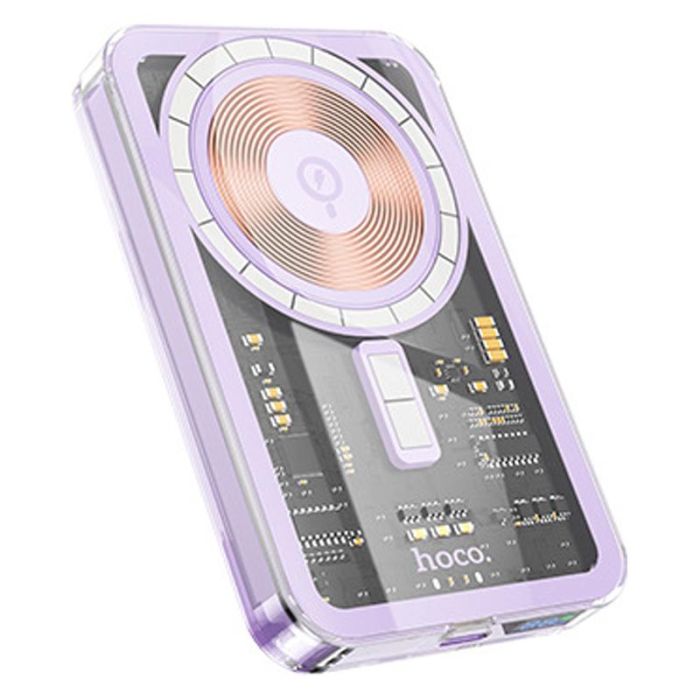 Hoco Ice Crystal magnetic fast charging Q14 5000 mAh |Type-C,QC/PD,20W/3A| Purple