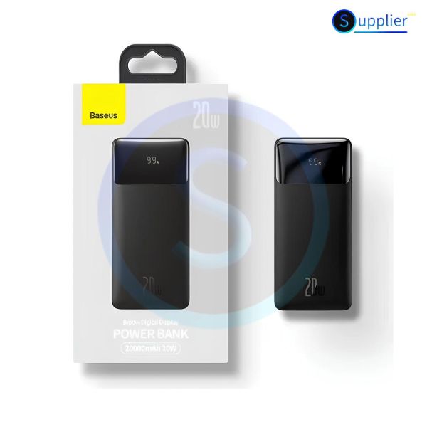 Портативний зарядний пристрій Baseus Bipow Digital Display 20W 20000mAh Type-C (PPDML-М01) - Black