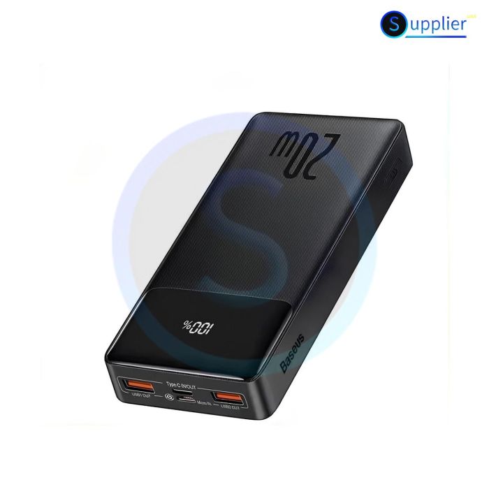 Baseus Bipow Digital Display 20W 20000 mAh Type-C (PPDML-М01) - Black