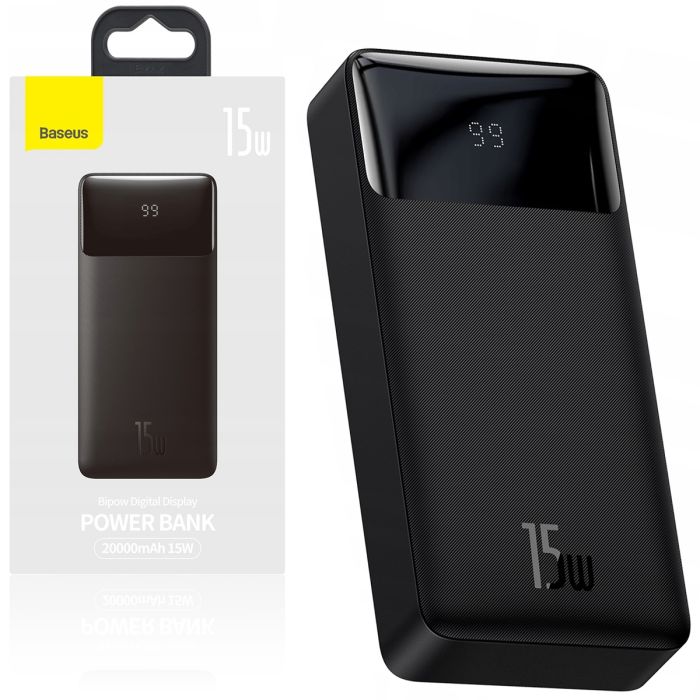 Baseus 20000 Quick Charge 20000 mAh Power Delivery 15W Black (PPBD20)