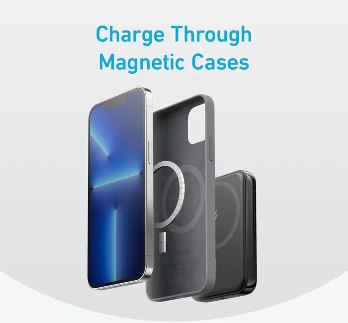Magsafe Anker A1618 5000 mAh для iPhone для телефону Чорний