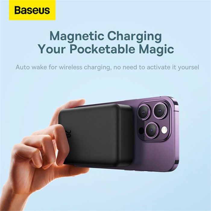 Baseus Magnetic Mini Wireless 20000 mAh PPCX150001 чорний
