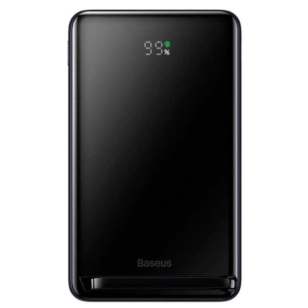 Baseus (PPCX000203) Magnetic Bracket Wireless 20W 10000 mAh швидкий зарядний бездротовий для телефону Синій