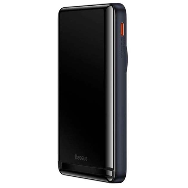 Baseus (PPCX000203) Magnetic Bracket Wireless 20W 10000 mAh швидкий зарядний бездротовий для телефону Синій