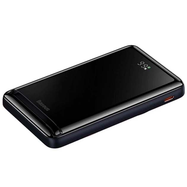 Baseus (PPCX000203) Magnetic Bracket Wireless 20W 10000 mAh швидкий зарядний бездротовий для телефону Синій