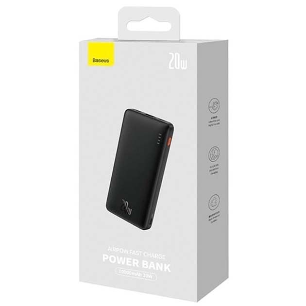 Baseus Airpow 20W 10000 mAh для пристроїв PPQD090001 Чорний