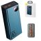 Baseus Adaman Metal Digital Display 20000 mAh 65W Quick Charge зі швидкою зарядкою для пристроїв з дисплеєм PPIMDA-D03 + кабель USB для Type-C 3A/0.3М Синій