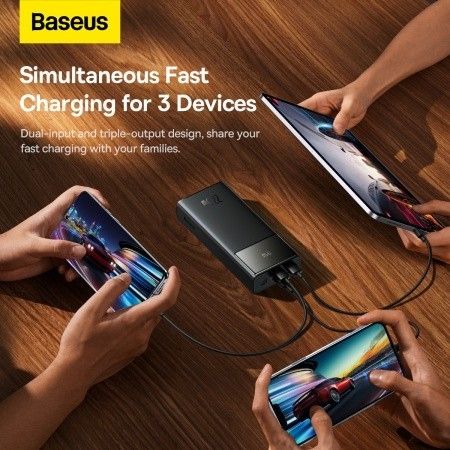 Baseus 30000 mAh 22.5W PD 3.0 QC Quick Charge швидка зарядка