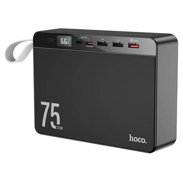 Hoco J94 Overlord 22,5 W 75000mAh 5-12V/1,5-5A Power bank Black
