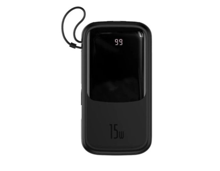 Baseus Qpow 20000 mAh 15W Display+Type-C(PPQD-G01) Black