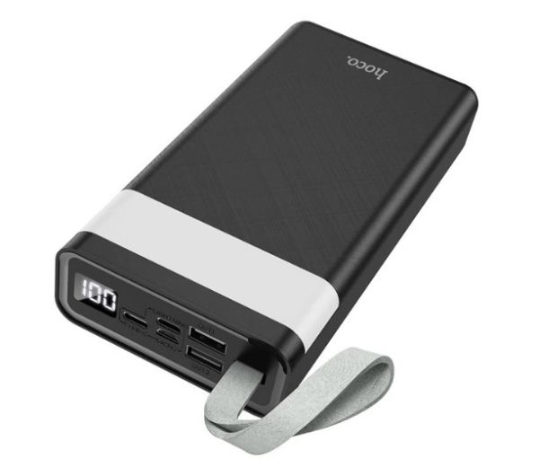 Hoco J73 30000mAh Power Bank з Ліхтариком Black