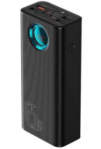 Baseus 30000 mAh Amblight Digital Display Quick Charge 30000 mAh 65W 6A чорний (PPLG000101)