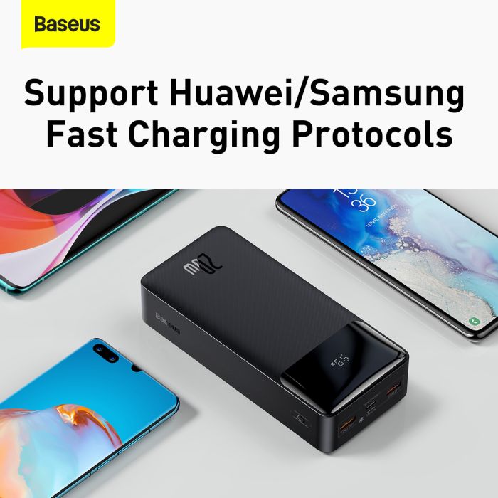 Baseus 30000 Baseus Bipow Digital Display 30000 mAh 20W Black (PPBD050401)