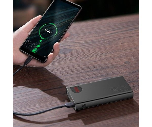 Baseus Adaman Metal Digital Display Quick Charge 20000 mAh22.5W Black