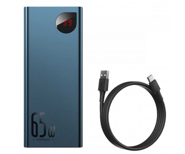 Baseus Adaman Metal Digital Display Quick Charge 20000 mAh 65W Blue