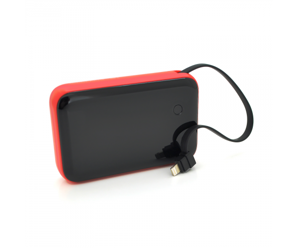 Powerbank Baseus MiniS LCD Display 10000mAh, Input:5V/2A,5V/3A(Lightning,Type C),Output:5V/3A,5V/2,1A (Lightning,USB,Type C), plastic, Q1, Red
