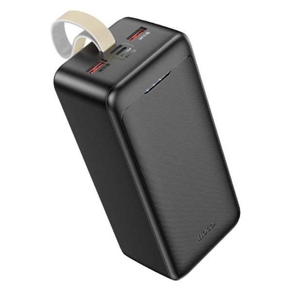 Зовнішній акумулятор повербанк Power Bank HOCO Smart charge J111C (40000mAh) | 2USB / Type-C, PD / QC, 30W / 3A | Black