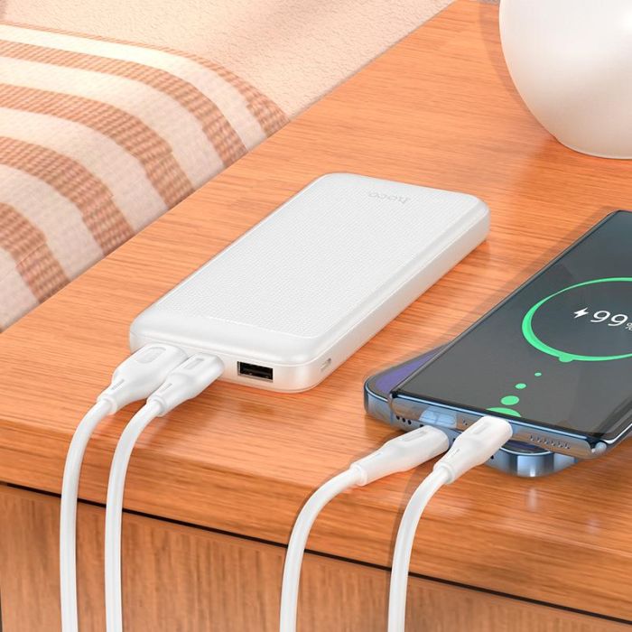 Hoco Smart Charge J111 (10000 mAh) | 2USB/Type-C, 2A | Black