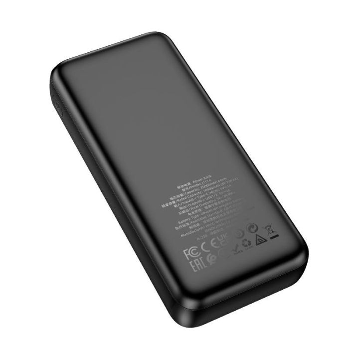 Hoco Smart charge J111A (20000 mAh) | 2USB/Type-C, 2A | Black
