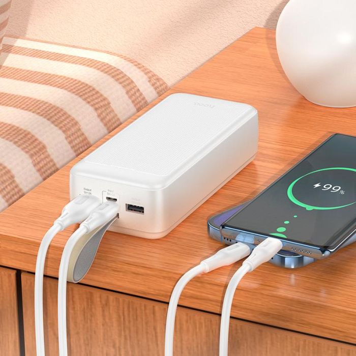 Hoco Smart Charge J111B (30000 mAh) | 2USB/Type-C, 2A | Black