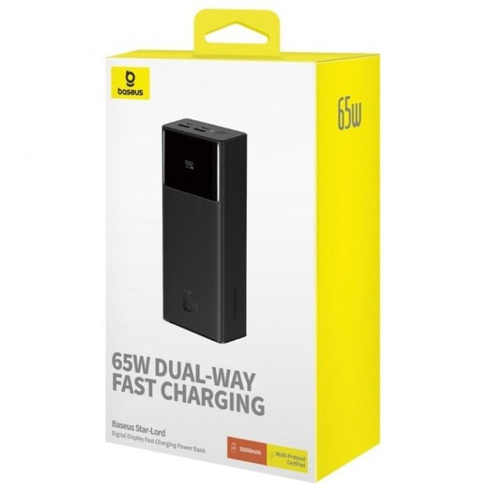 Baseus 30000 mAh Star-Lord Digital Display 65W Black (P10022908113-00)  