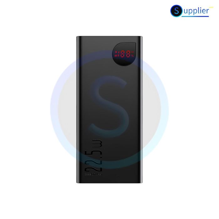 Baseus Adaman Metal с дисплеем на 20000 mAh 2USB/1Type-C, 5A/22.5W, PD/QBlackBlack