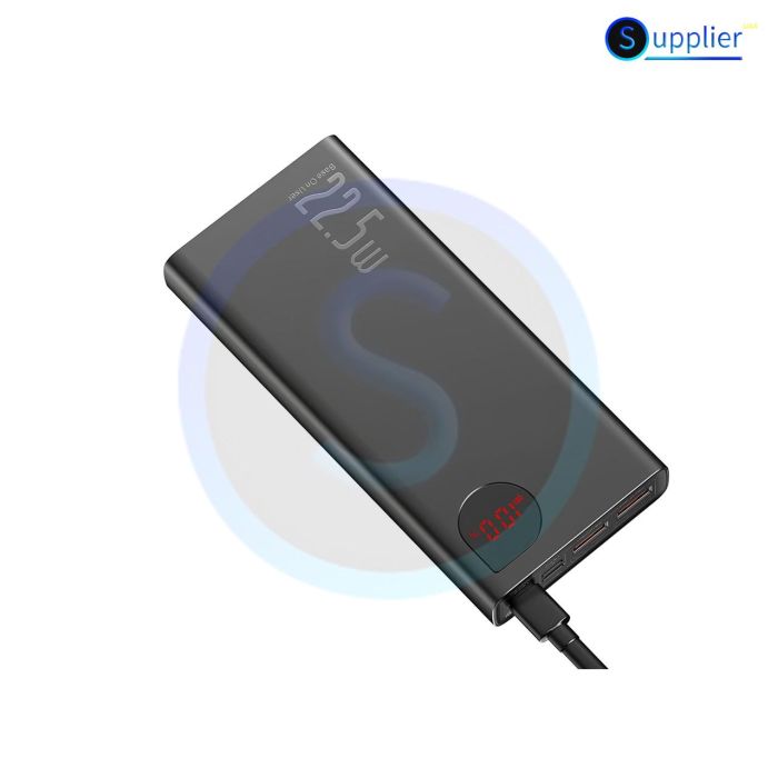 Baseus Adaman Metal с дисплеем на 20000 mAh 2USB/1Type-C, 5A/22.5W, PD/QBlackBlack