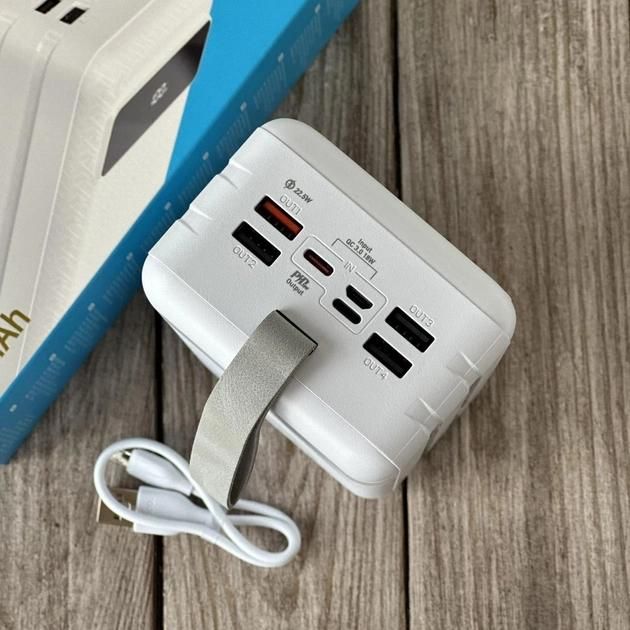 Hoco J86B Electric 60000 mAh 22.5W 5A ліхтарик білий
