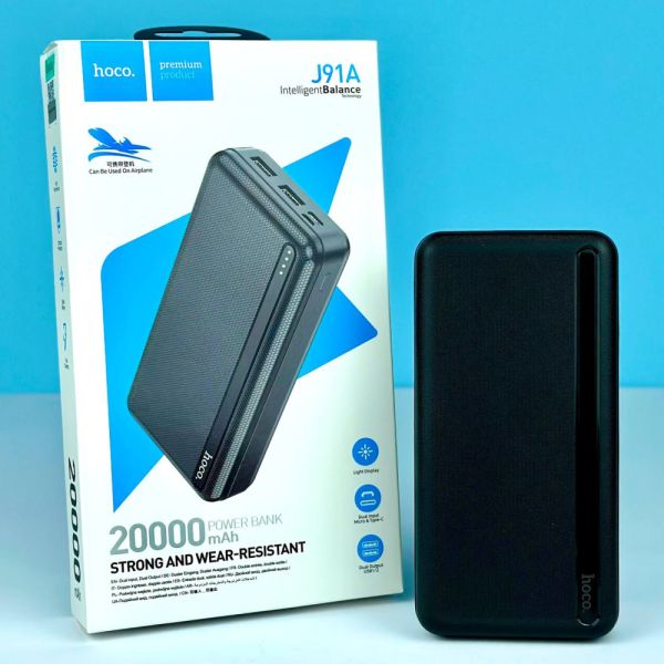Power Bank HOCO J91A 20000mAh Чорний (79878465)