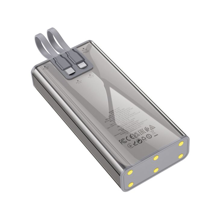 Hoco J104A Discovery edition 20000 mAh 22.5W Прозорий