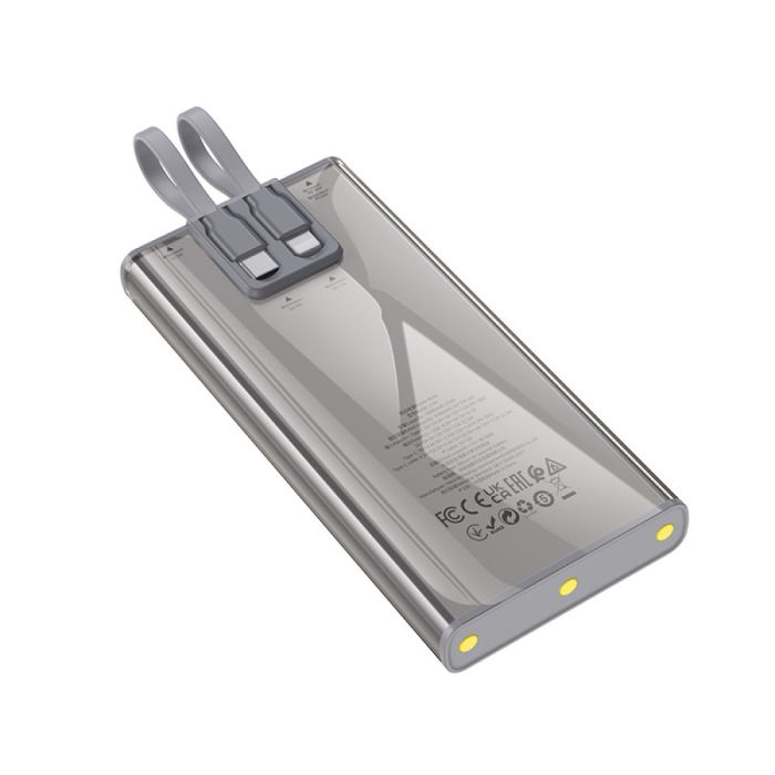 Hoco J104 Discovery edition 10000 mAh 22.5W Прозорий