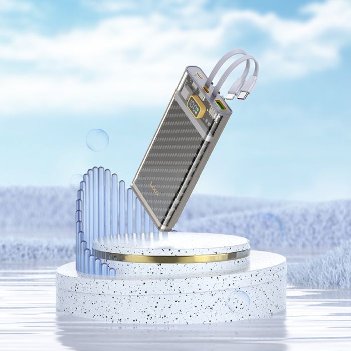 Hoco J104 Discovery edition 10000 mAh 22.5W Прозорий