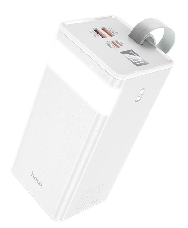 зовнішній акумулятор павербанк Hoco J86A Powermaster 50000 mAh White