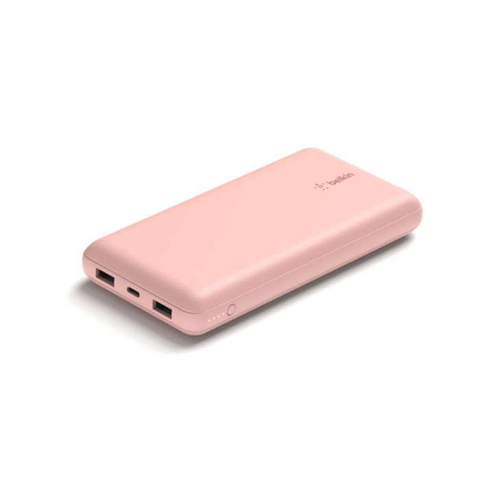 Belkin 20000мА·год 15Вт, 2хUSB-A/USB-C, рожевий