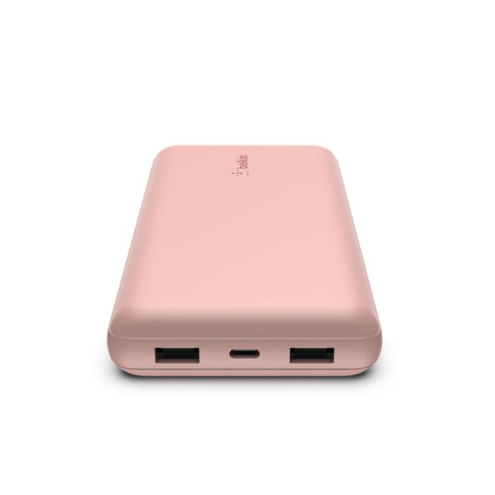 Belkin 20000мА·год 15Вт, 2хUSB-A/USB-C, рожевий