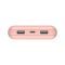 Belkin 20000мА·год 15Вт, 2хUSB-A/USB-C, рожевий