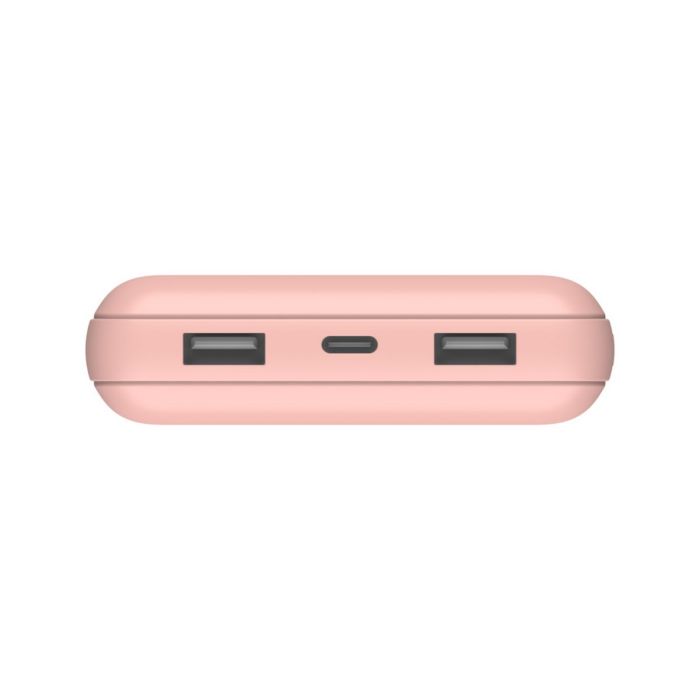 Belkin 20000мА·год 15Вт, 2хUSB-A/USB-C, рожевий