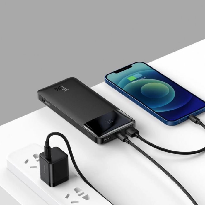 Baseus Bipow Digital Display 10000 mAh 15W Black (PPBD050001)