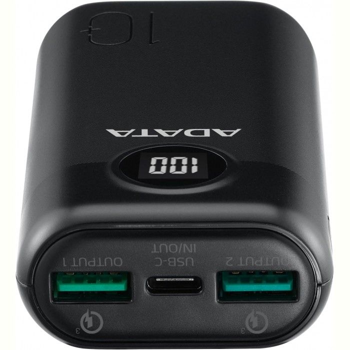 A-DATA P10000QCD 10000 mAh Black (AP10000QCD-DGT-CBK)